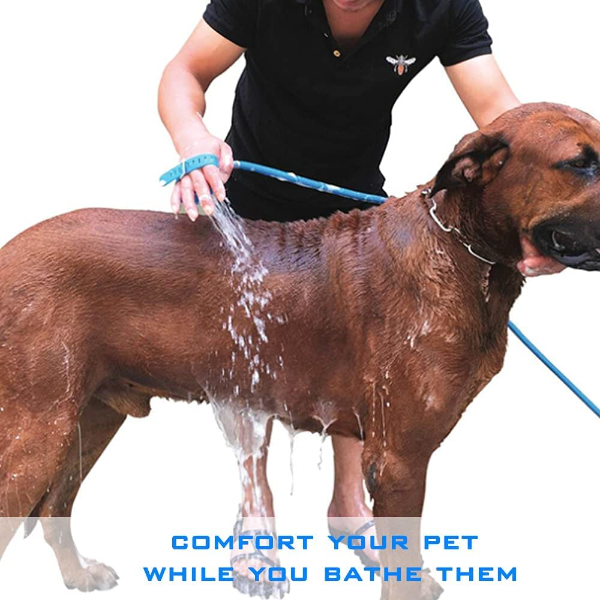 SILENCIO Dog Shower Attachment – Pet Bath Sprayer & Massage Brush with Indoor/Outdoor Adaptors for Dogs, Cats & Horses - Image 3
