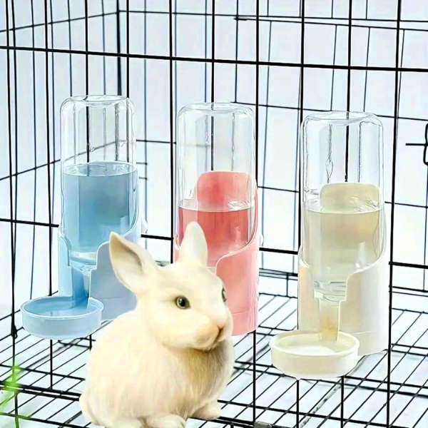 RvPaws 400ML Automatic Water Dispenser for Rabbits & Small Pets | Cage Water Bowl & Food Dish for Rabbits, Cats, Dogs, Birds & Ferrets | Leak-Resistant Pet Feeder (Color May Vary) - Image 4