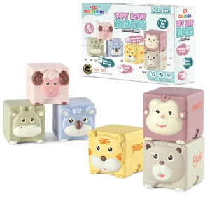 Wembley 6-Piece Soft Baby Bath Toy Set – Squeeze & Floating Animal Toys for Toddlers, BPA-Free Sensory Water Play Toys for Kids, Safe Educational Bath Set Supporting Motor Skills, Hand-Eye Coordination & Early Learning Fun