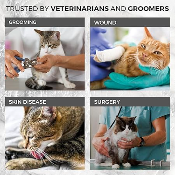 PALLY Pets Adjustable Cat Cone Collar for After Surgery – Medium Size Recovery E-Collar for Cats & Small Pets, Anti-Lick Anti-Bite Protective Cone for Wound Healing & Post-Surgery Care - Image 4