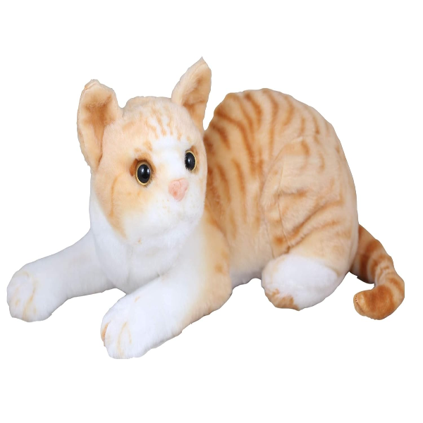 Tickles Cute Cat Plush Toy for Kids – Soft Stuffed Animal Toy (40 cm, Yellow) for Baby Girls & Boys, Cuddly Teddy Cat Doll, Birthday & Newborn Gift for Toddlers - Image 3