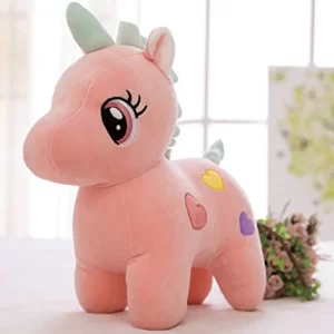 HUG ’n’ FEEL Soft Unicorn Plush Toy for Kids – 30cm Pink Stuffed Animal Toy for Girls & Boys, Cuddly Baby Soft Toy, Birthday & Gift for Children