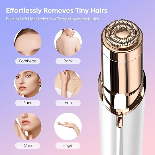 VIFERA Facial Hair Remover for Women – USB Rechargeable Electric Face Hair Remover for Upper Lip, Chin, Cheeks & Eyebrows, Painless Portable Epilator for Smooth Hair Removal - Image 2