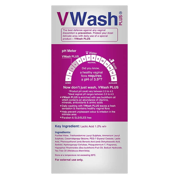 VWash Plus Expert Intimate Hygiene Wash with Tea Tree Oil, pH Balanced Feminine Wash for Dryness, Itching & Irritation Relief, Paraben-Free Daily Intimate Care, 200 ml - Image 3
