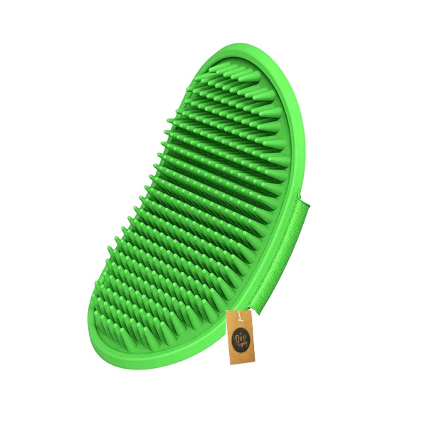 The Pets Company Pet Massage Bath Glove for Dogs, Cats, Rabbits & Hamsters – Soft Rubber Bristle Grooming & Shampoo Brush for Gentle Washing, Shedding & Soothing Massage | 1 Piece (Colour May Vary)