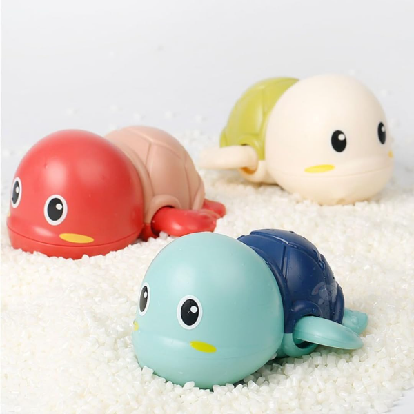 Cute Swimming Baby Turtle Bath Toys Set of 2, Wind-Up Floating Water Toys for Toddlers, Bathtub Play Toys for Kids 1–5 Years, Fun Bath Time Toys for Boys & Girls, Infant & Newborn Water Toy - Image 2