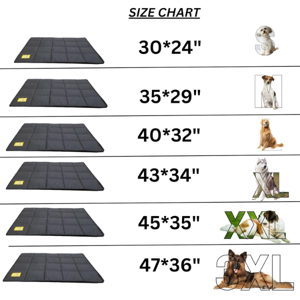 Waterproof Foldable Dog Mat Bed – Soft Nylon Pet Mattress for Dogs, Cats & Rabbits | Pee-Resistant, Chew-Resistant Crate Mat | Washable Indoor & Outdoor Travel Pet Bed (120 x 92 cm, 3XL) - Image 4