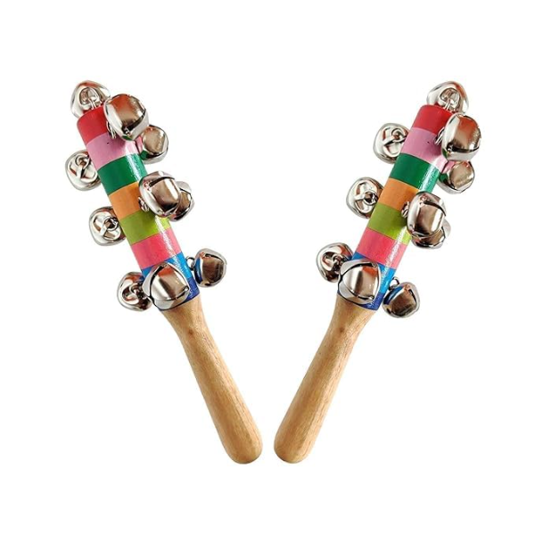 Handmade Wooden Baby Rattle Toy Set (4 Pieces) – Non-Toxic Colorful Natural Wood Sensory Toys for Newborns & Infants, Eco-Friendly Early Learning & Motor Skill Development Toys - Image 3