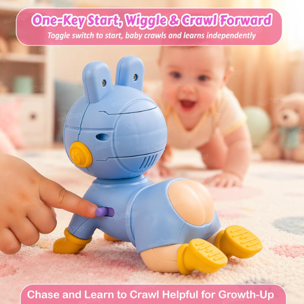 Zest 4 Toyz Musical Crawling Baby Toy for 6–12 Months – Interactive Learning Sound & Music Toy for Infants & Toddlers, Early Development Activity Toy, Birthday Gift for Boys & Girls (Assorted Colors) - Image 3