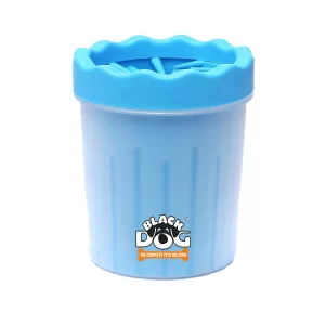 Black Dog Pet Paw Cleaner Cup – Portable Dog Paw Washer with Soft Silicone Bristles for Small & Medium Dogs (Color May Vary)