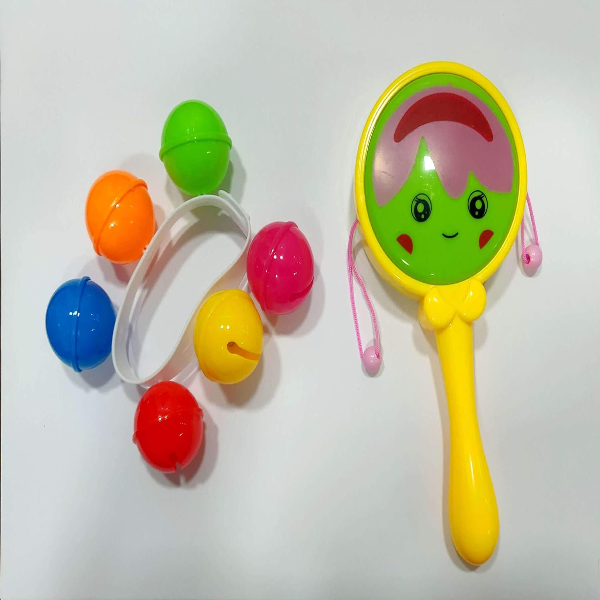 7-Piece Baby Rattle & Teether Gift Set for Newborns & Toddlers – Multicolor Sensory Toys for Early Development, Safe Learning Play Set for Babies & Kids - Image 3