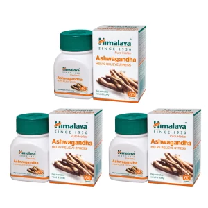 Himalaya Ashwagandha 180 Tablets | Natural Stress Relief Supplement | Supports Strength, Energy & Overall Wellness | Rejuvenates Mind & Body