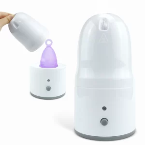 Azah Menstrual Cup Sterilizer | Portable Steam Sterilizer for Menstrual Cups | Kills 99.9% Germs in 3 Minutes | BPA-Free | Auto Shut-Off