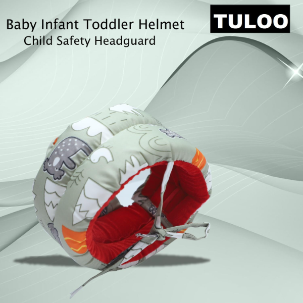 Baby Infant Toddler Safety Helmet – Soft Cushion No-Bump Head Protector Adjustable Protective Cap for Crawling, Walking & Running Kids | Lightweight Shock-Absorbing Headguard Printed Design (Green) - Image 2