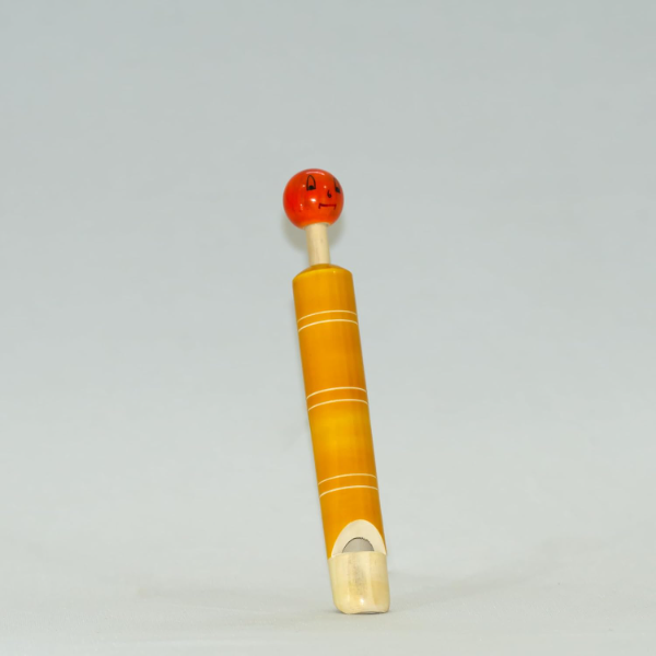 AARIV Premium Channapatna Wooden Baby Rattle & Whistle Set (Pack of 2) – Eco-Friendly Traditional Indian Sensory Toys for 6-12 Months, Non-Toxic Wooden Montessori Infant Learning & Teething Toys - Image 4