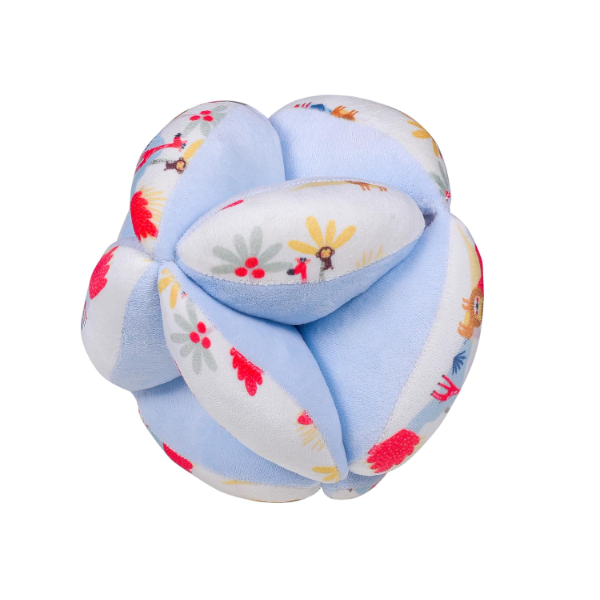 AARIV Montessori Sensory Clutch Ball for Babies (0-12 Months) – Soft Plush Rattle Toy for Newborn Development, Hand-Eye Coordination, Fine Motor Skills & Sensory Learning – Safe Baby Shower Gift, 16cm - Image 4