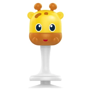 AARIV Giraffe Baby Rattle & Teether Toy for Newborns 0+ Months – Animal-Themed Soft Sensory Toy for Infants, BPA-Free Teething Relief, Early Learning & Hand-Eye Coordination Development, Safe Baby Gift (Pack of 1)