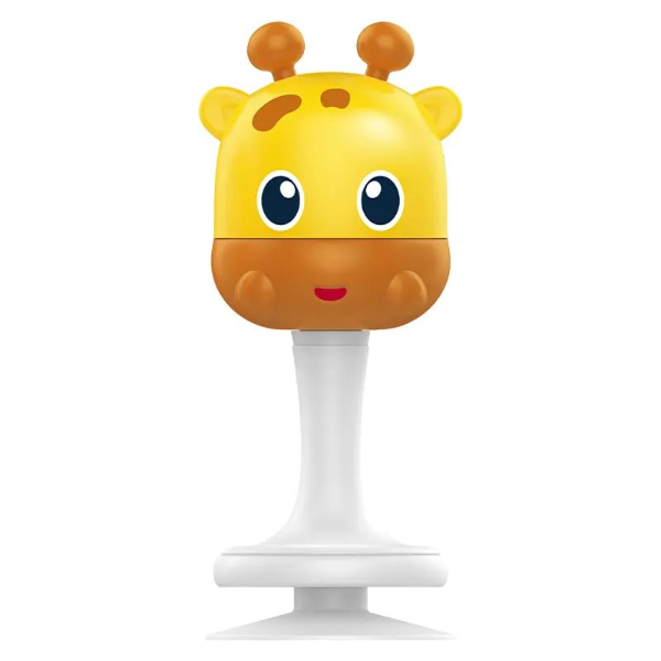 AARIV Giraffe Baby Rattle & Teether Toy for Newborns 0+ Months – Animal-Themed Soft Sensory Toy for Infants, BPA-Free Teething Relief, Early Learning & Hand-Eye Coordination Development, Safe Baby Gift (Pack of 1)