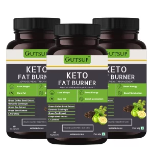 Outsup Keto Fat Burner 1000mg | Advanced Weight Loss & Metabolism Booster Supplement with Garcinia Cambogia, Green Coffee & Green Tea Extract | Fat Burner for Men & Women | 3 Pack (60 Capsules Each)