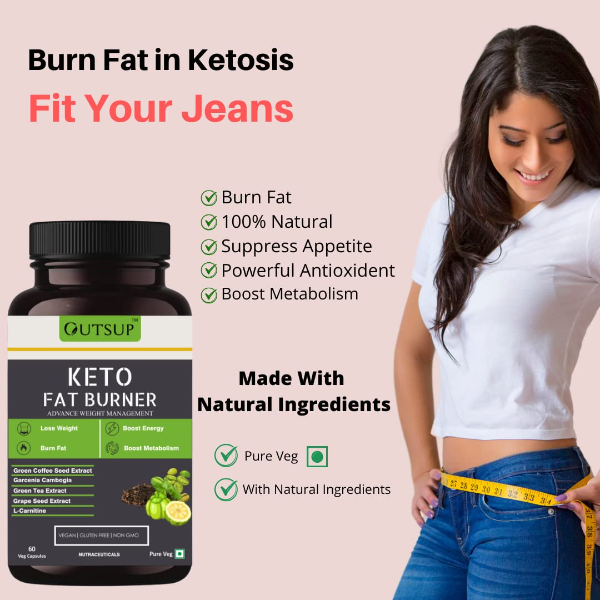 Outsup Keto Fat Burner 1000mg | Advanced Weight Loss & Metabolism Booster Supplement with Garcinia Cambogia, Green Coffee & Green Tea Extract | Fat Burner for Men & Women | 3 Pack (60 Capsules Each) - Image 4