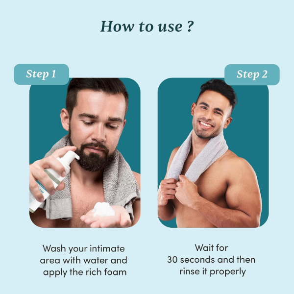Man Matters Intimate Wash for Men, 120ml (Pack of 2) | pH Balanced Intimate Hygiene Wash | Anti-Bacterial, Anti-Itch & Anti-Odor | Aloe Vera & Tea Tree | Daily Private Parts Hygiene - Image 2
