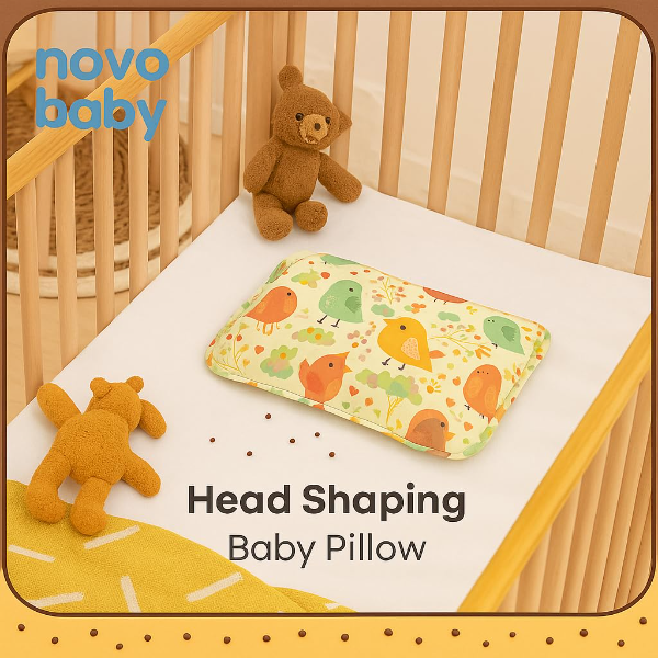 Novo Baby Mustard Seed Pillow with Lavender for Newborns – Soft Rai Baby Head Support Pillow, Breathable Cotton Infant Neck Support Cushion for 0–12 Months, Nursery & Baby Shower Gift (Green) - Image 2