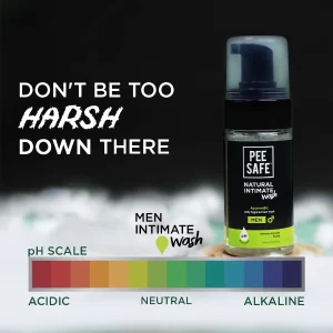 Pee Safe Men's Intimate Wash with Tea Tree Essential Oil, Natural Ayurvedic Genital Hygiene Cleanser, 100ml (Pack of -5)