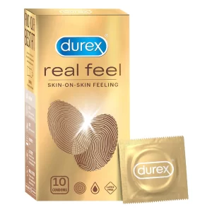 Durex Real Feel Latex-Free Condoms – 50 Pcs Pack of-5