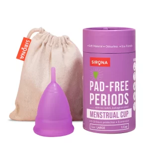 Reusable Menstrual Cup for Women (Medium) | 100% Medical-Grade Silicone | BPA-Free | US FDA Compliant | Leak-Proof Period Cup | Up to 10 Hours Protection | Easy-Open Design | Travel-Friendly (Pack of -2)