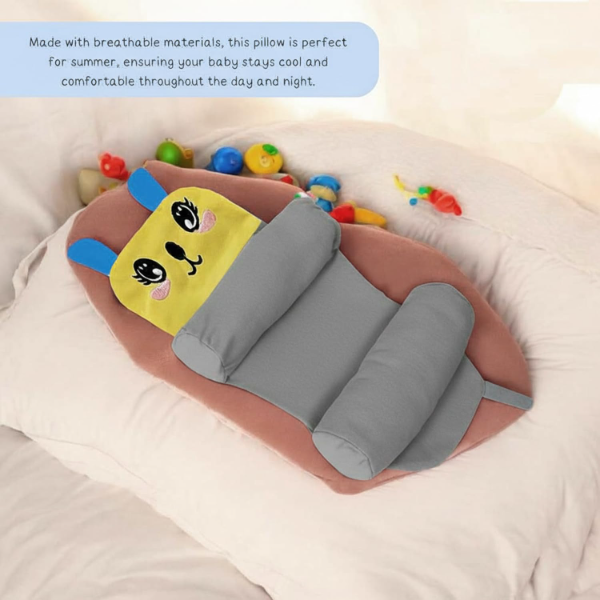 Newborn Baby Mustard Seed Pillow – Soft Round Head Shaping Infant Pillow with Foam Cotton Cover, Gentle Neck Support Cushion for Babies 0–12 Months, Ideal Baby Shower Gift - Image 2