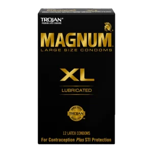 Trojan Magnum XL Lubricated Condoms | Extra Large Fit Latex Condoms | 36 Count | Premium Protection (Pack of -3)